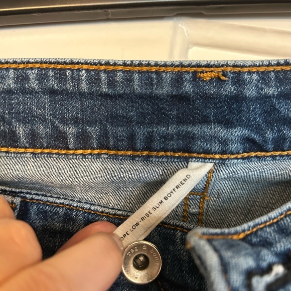 rag & bone Dark Blue Skinny Jeans - Picture 4 of 5